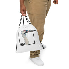 Grus drawstring bag