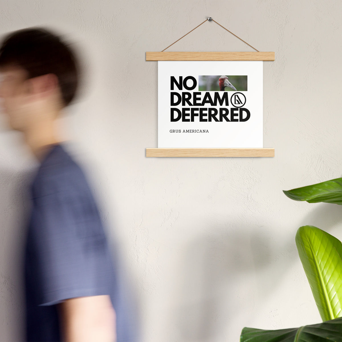 Poster with hangers